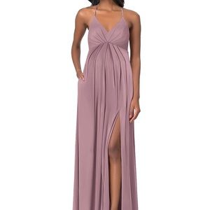 Azazie Annabelle Maternity dress size A12 Dusty Rose